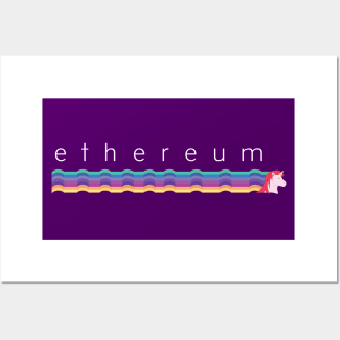 Ethereum unicorn Posters and Art